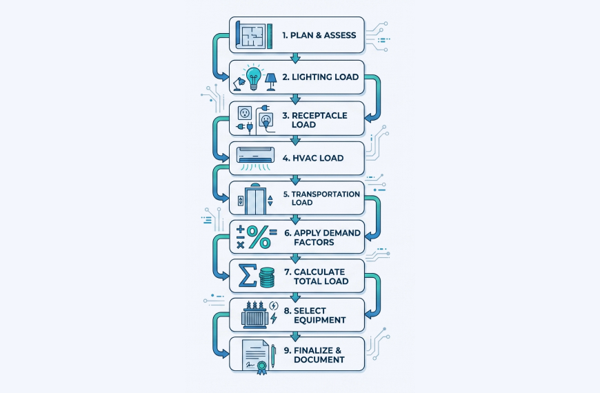 Step-by-Step Process for Electrical Load Calculation