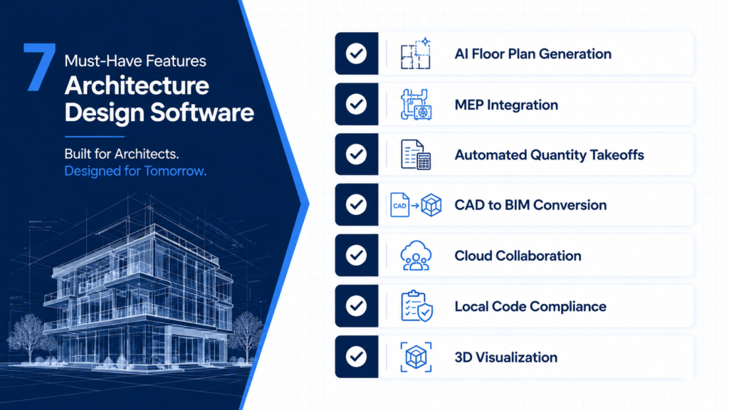 The Feature Checklist: What Architecture Design Software Must Include