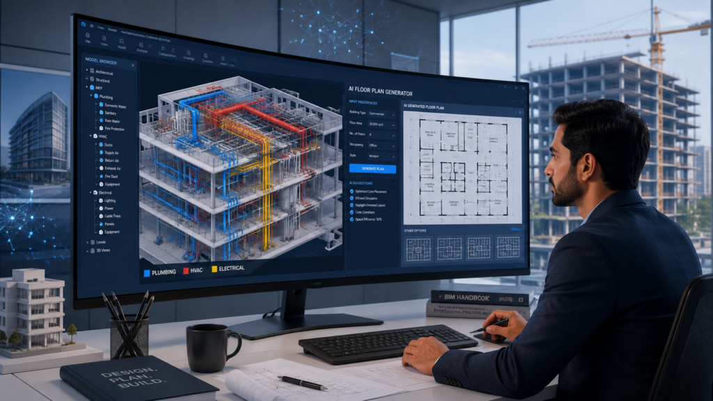 AI in Construction: How Artificial Intelligence Is Transforming Building Design, MEP Coordination, and Project Delivery in 2026