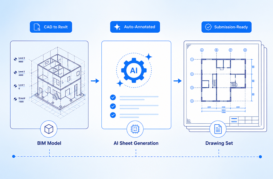 AI Sheet Creation: How Automated Drawing Generation Is Ending Manual Documentation in BIM Workflows