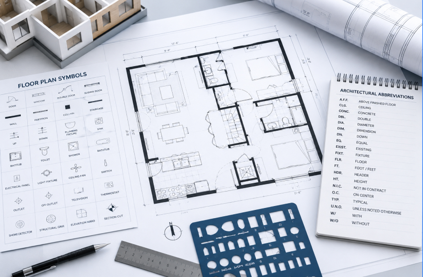 Floor Plan Symbols and Architectural Abbreviations Explained: The Complete Guide for Architects and Engineers in 2026