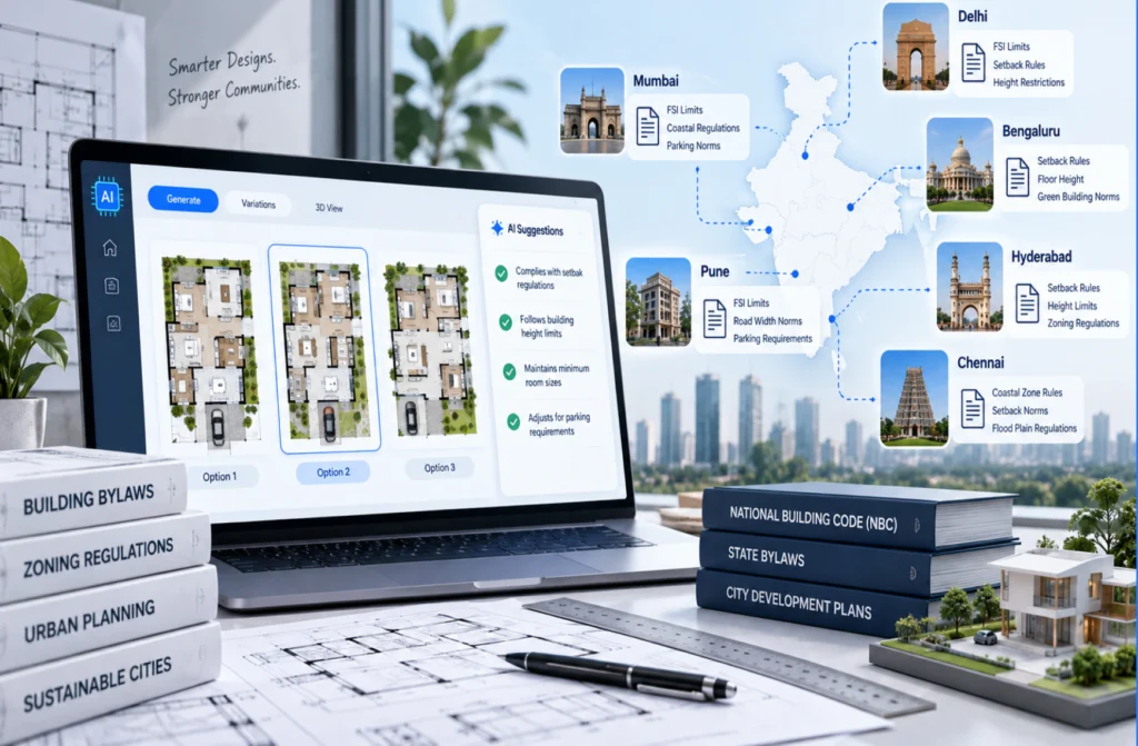 AI Floor Plan Generator India: How City-Wise Building Bylaws Affect Auto-Generated Layouts